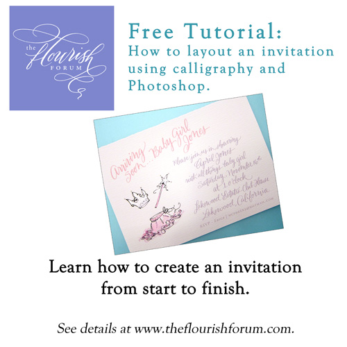 Tutorial: Calligraphy Invitation Layout in Photoshop