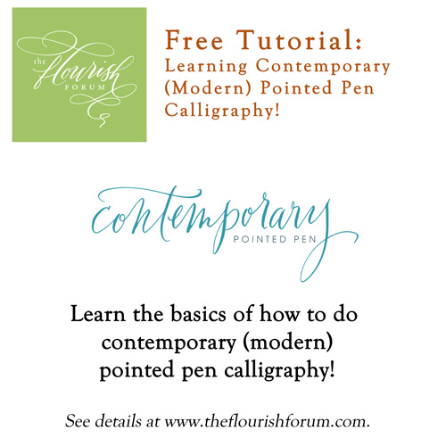 Contemporary/Modern Calligraphy Tutorial